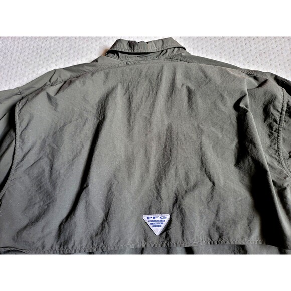 EUC Columbia PFG Bahama II Fishing Shirt GRAY Vented Outdoor UPF Long Sleeve, L - Picture 7 of 10